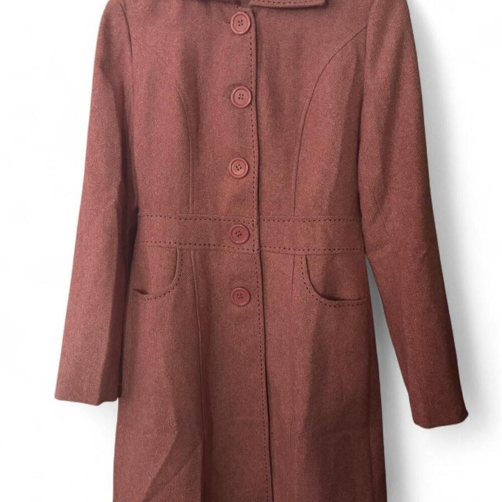 Yiyuan pink vintage style coat
